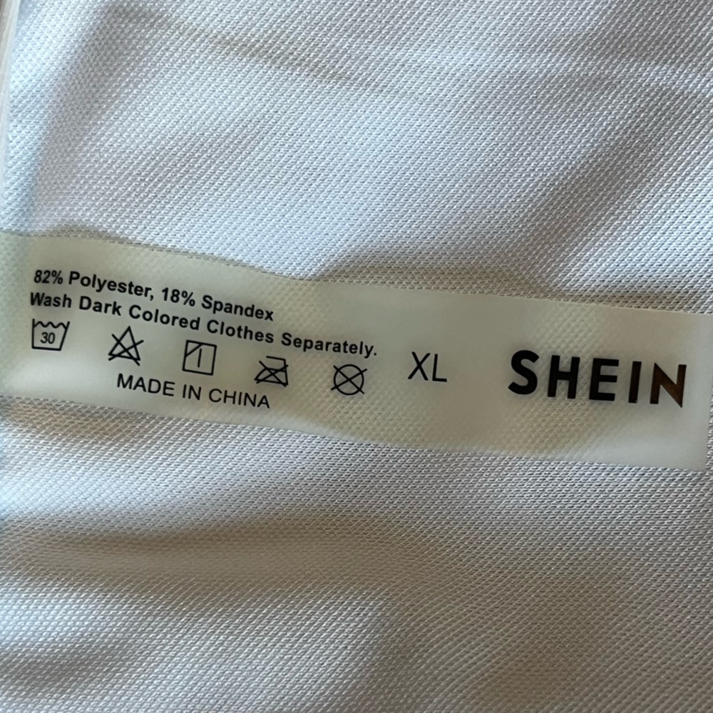 SHEIN Green and white palm tree bathing suit - Picture 3 of 3